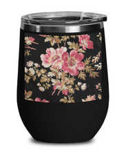 pink and black floral wg