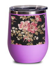 pink and black floral wg