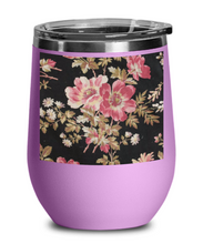 pink and black floral wg