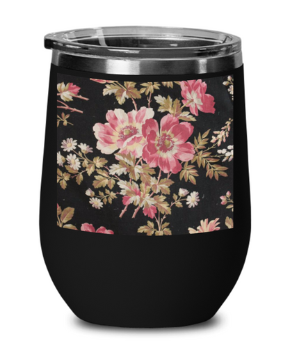 pink and black floral wg