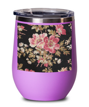 pink and black floral wg