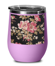 pink and black floral wg